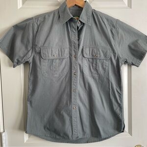 Cabela’s for Women  Gray/Olive Short Sleeve Shirt